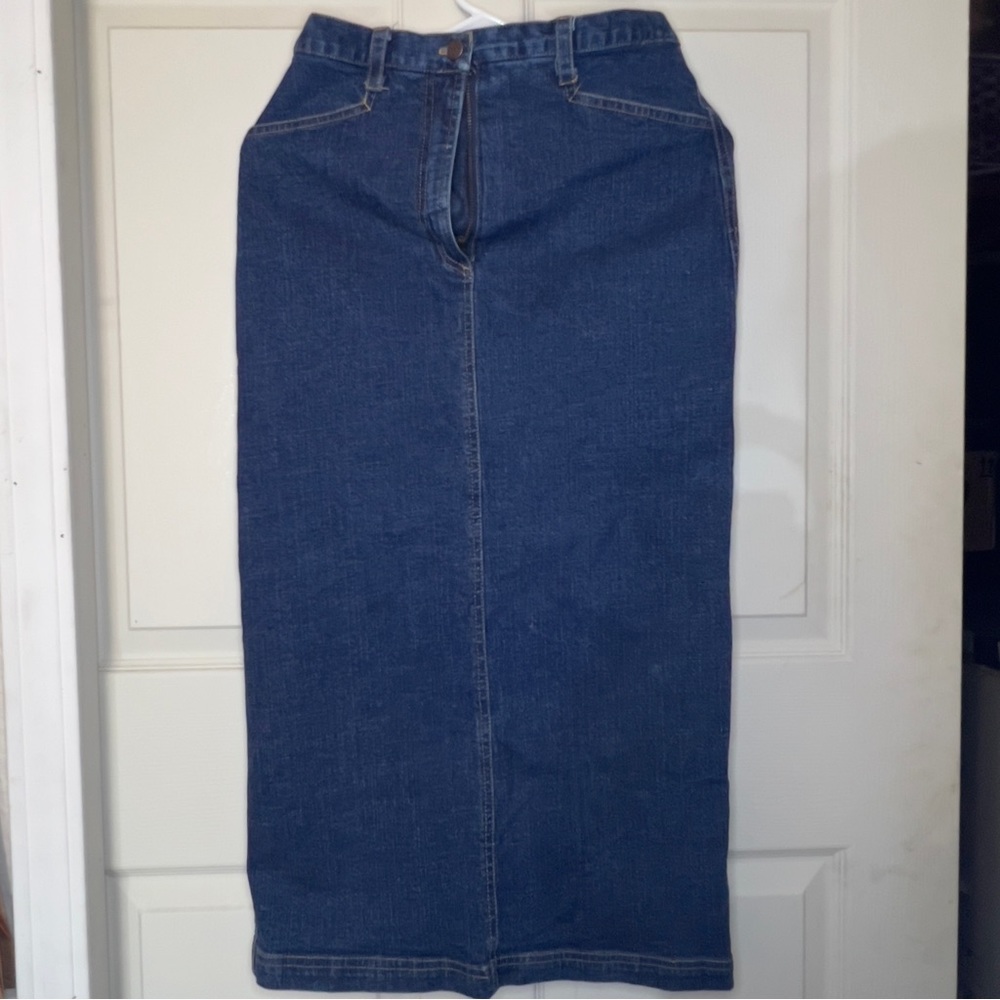 SOLD‼️XRough Rider Vintage Denim mid-rise pencil skirt (Made in USA)